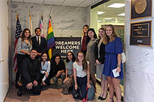 San Diego STEM students in a group photo on their trip to Washington DC - UC San Diego